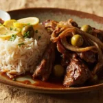 Casamance-Style Braised Lamb with Lemon and Caramelized Onions