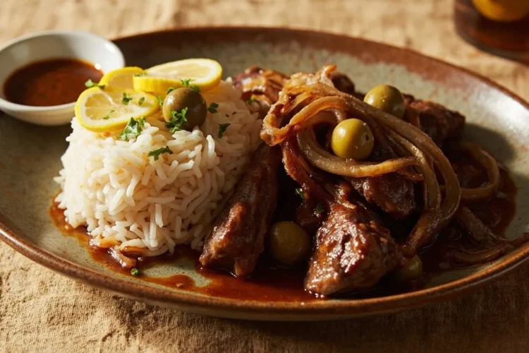 Casamance-Style Braised Lamb with Lemon and Caramelized Onions