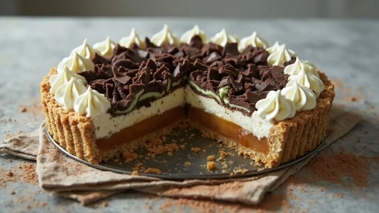 Classic South African Peppermint Crisp Tart