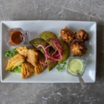Crispy South Indian Lentil Fritters with Coconut Chutney