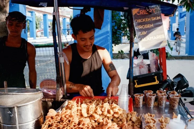 Crispy Tempura Fish Cake Street Skewers