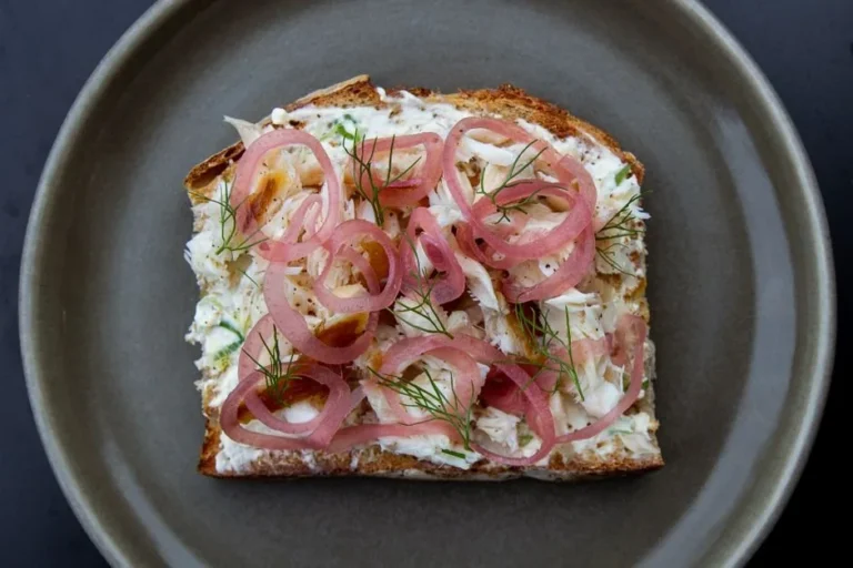 Danish Open-Faced Sandwich with Pickled Herring and Egg