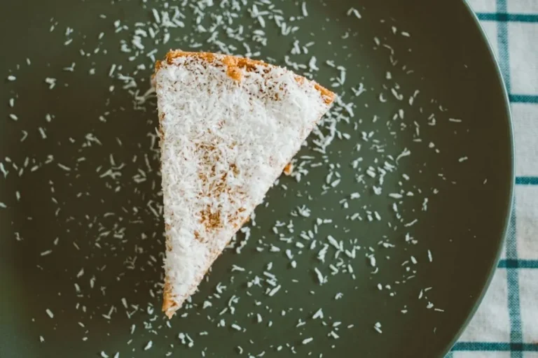 Egyptian Coconut Semolina Cake with Almonds