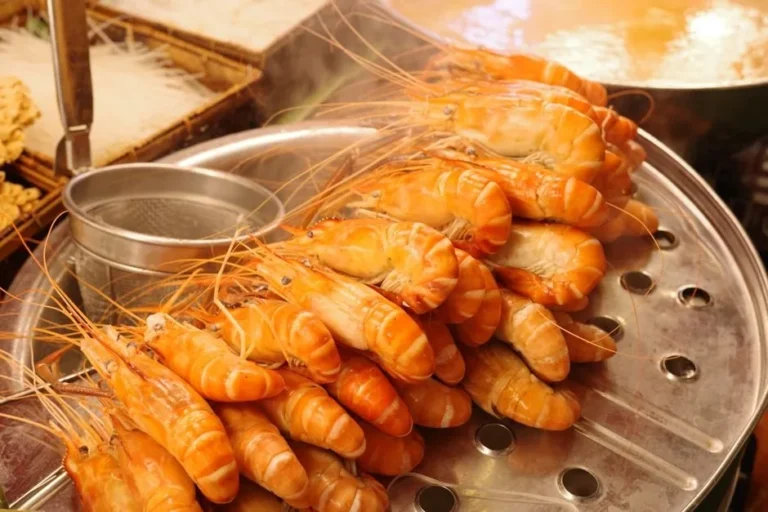 Filipino Garlic-Salt Steamed Shrimp with Citrus Soda