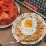 Filipino Spam Fried Rice with Crispy Egg