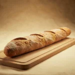 Crusty baguette
