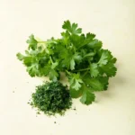Fresh parsley for relish