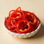 Sliced red bird's-eye chili