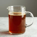 Reserved beef broth