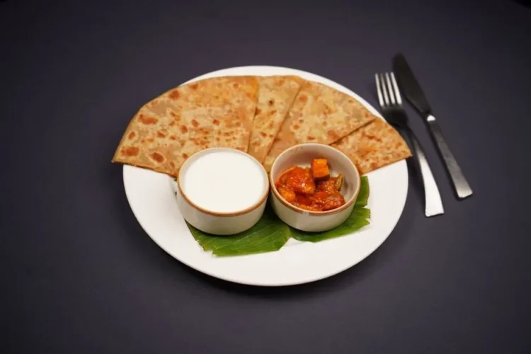 Maharashtrian Sweet Lentil-Stuffed Flatbread
