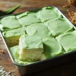 Malaysian Pandan Coconut Sticky Rice Custard Cake