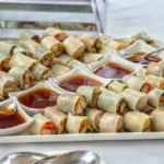 Malaysian Steamed Rice Noodle Rolls with Shrimp and Sweet Soy Sauce