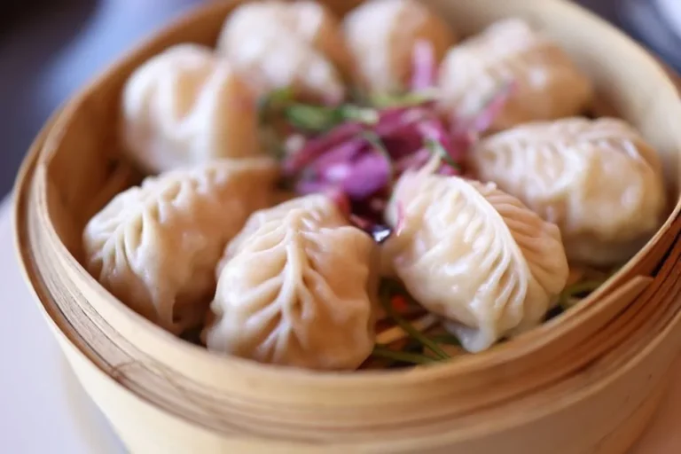 Nepal-Style Steamed Dumplings with Spiced Meat Filling