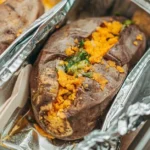 Papua New Guinea Baked Sweet Potato with Coconut-Lime Drizzle