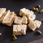 Pulled Sesame Halva with Pistachios