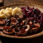 Rhineland-Style Marinated Pot Roast with Gingerbread Gravy