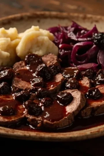 Rhineland-Style Marinated Pot Roast with Gingerbread Gravy