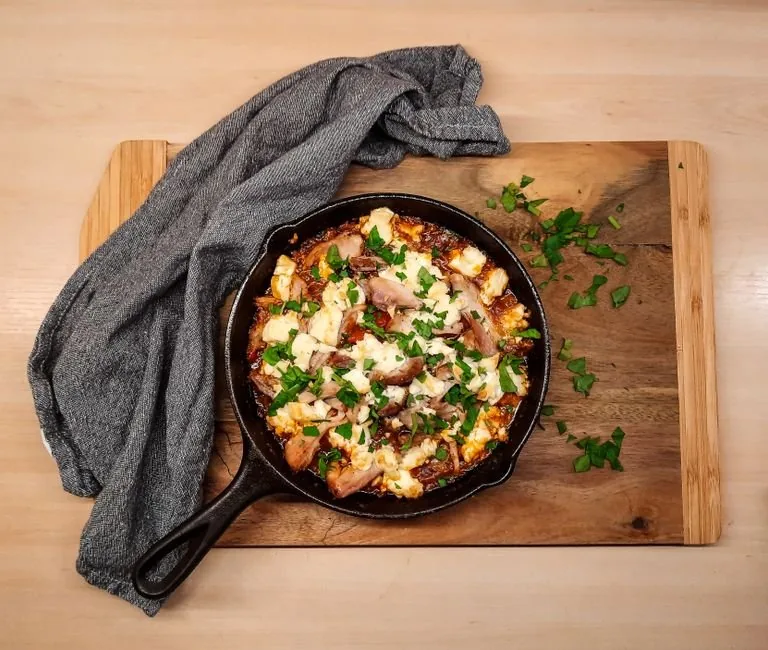 Skillet Cajun Chicken with Creamy Tomato Orzo