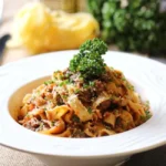 Slow-Simmered Beef and Pork Ragù with Fresh Tagliatelle