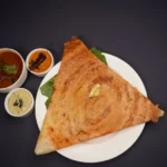 South Indian Masala Dosa Breakfast Set with Sambar and Chutneys