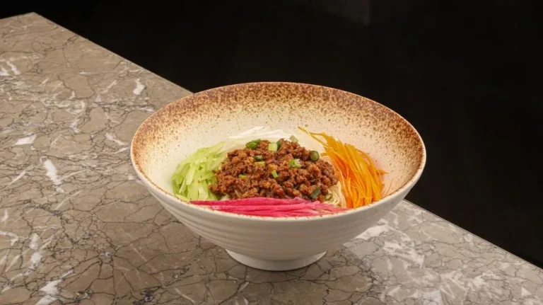 Uzbek Cold Noodle Platter with Horse Meat and Daikon