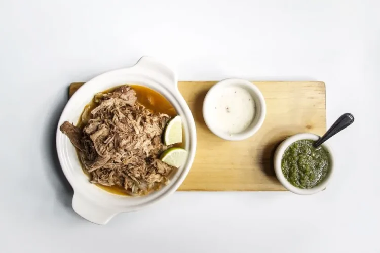 Venezuelan Shredded Beef Plate with Plantain-Strip Dividers