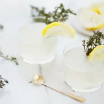 Lemon slices and thyme