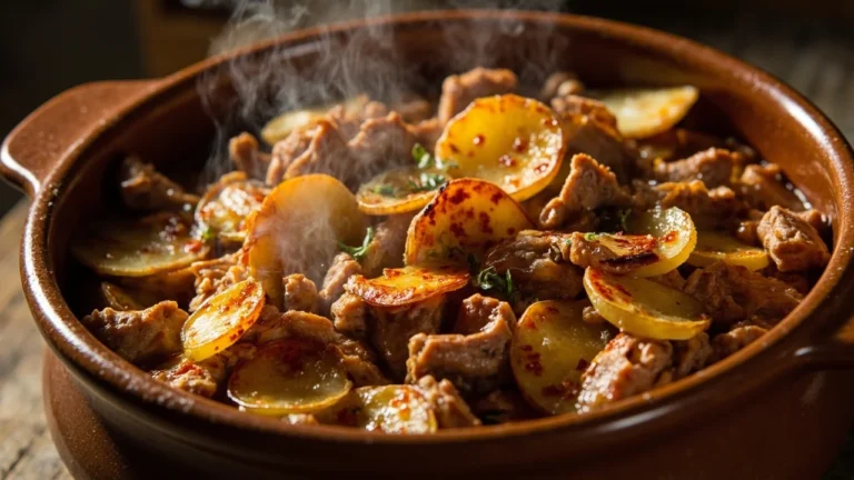 North Macedonian Potato and Pork Casserole