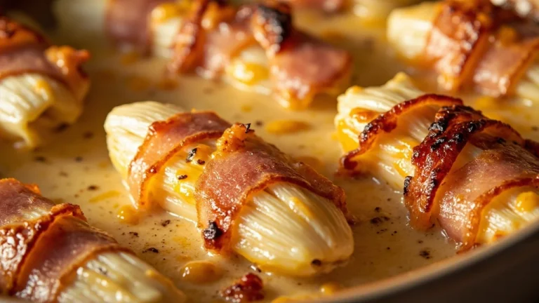 Belgian Endive Gratin with Ham and Cheese Sauce
