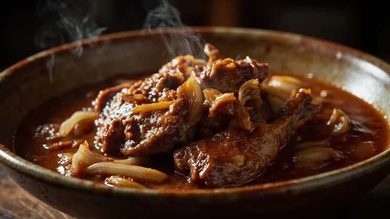 Belgian Rabbit Braised in Gueuze Beer