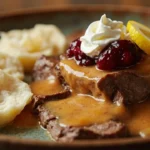 Classic Czech Beef Sirloin in Cream Sauce