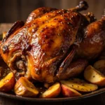 Czech-Style Honey-Glazed Roast Duck with Caraway Apples