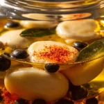 Czech Marinated Cheese in Spiced Oil