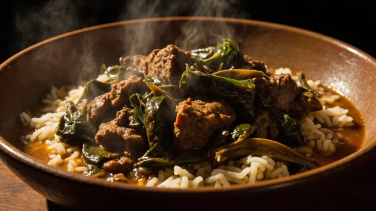 Madagascar-Style Beef and Greens Stew