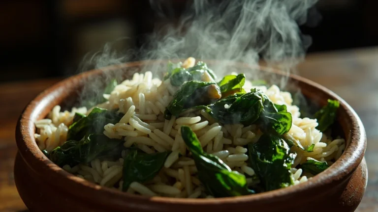 Malagasy Rice with Leafy Greens