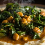 Zambian peanut greens stew