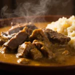 Zambian beef and groundnut stew