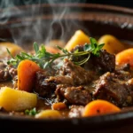 Slow-Cooked Layered Lamb and Vegetable Pot Stew