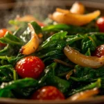 Botswanan-Style Sautéed Wild Spinach Greens