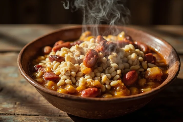 Botswanan Samp and Beans Stew