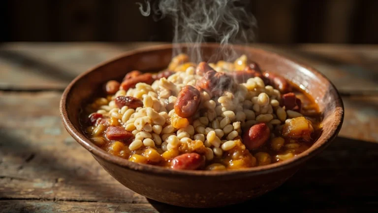 Botswanan Samp and Beans Stew
