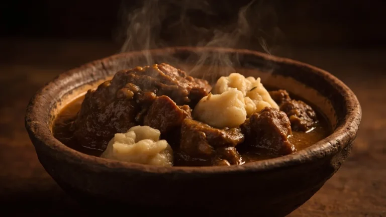 Botswana Beef Stew with Sorghum Dumplings