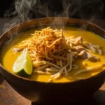 Burmese Coconut Chicken Noodle Soup