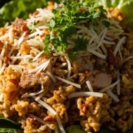 Vientiane-Style Crispy Rice Salad with Sour Pork