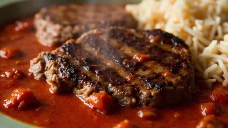Syrian-Style Kafta Patties in Tomato Sauce