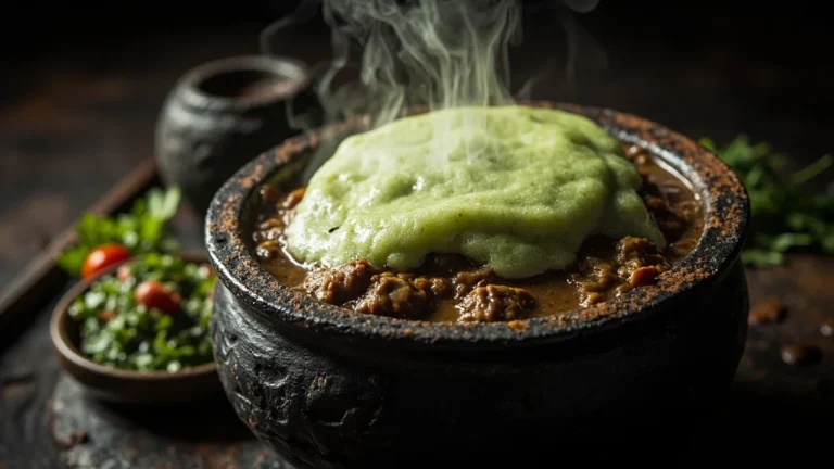 Yemeni Salta with Fenugreek Foam and Green Chili-Tomato Sauce