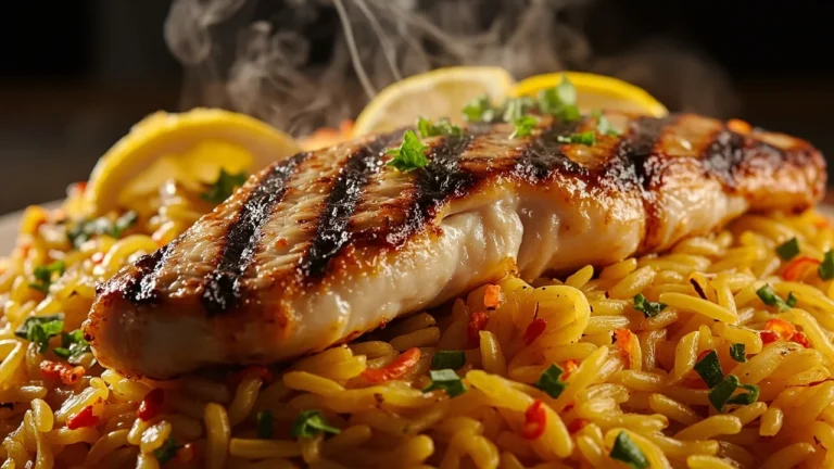 Omani Grilled Kingfish over Saffron Spiced Rice