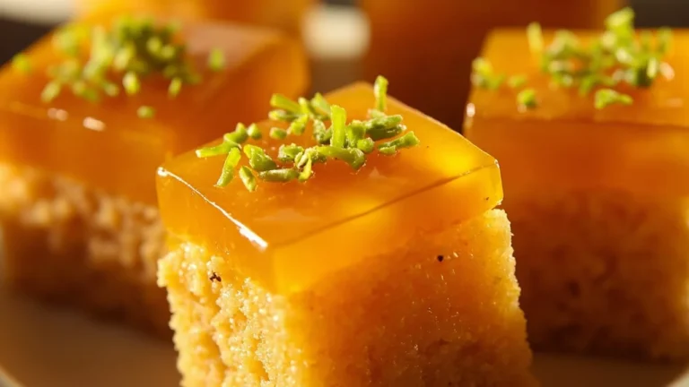 Omani Saffron Cardamom Sweet Squares
