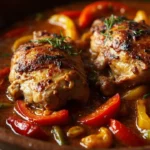 Basque-Style Braised Chicken with Peppers and Tomatoes