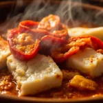 Valladolid-Style Salt Cod Stew with Roasted Peppers and Jamón